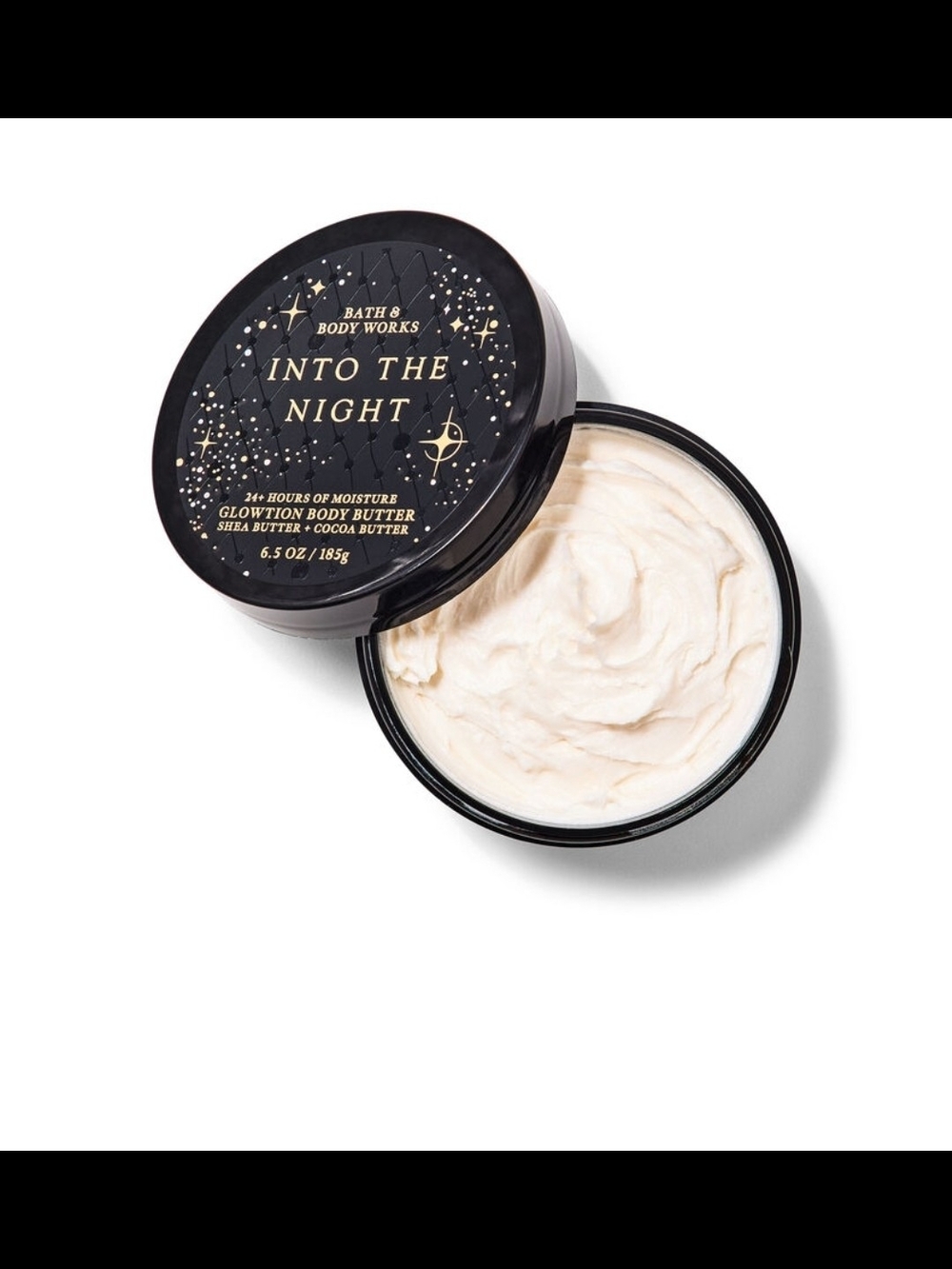 Bath & Body Works Into The Night Glowtion Body Butter - Black & Cream